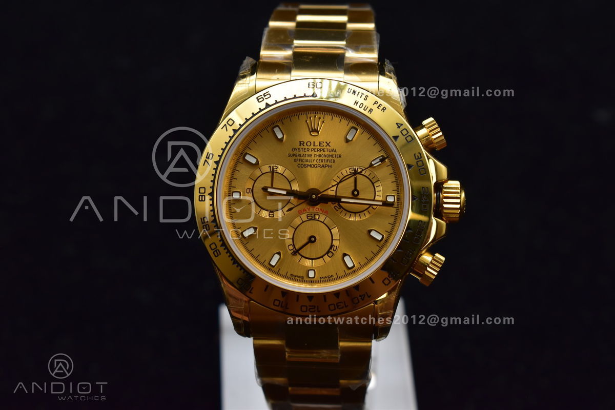 Daytona YG TWF YG Bezle YG Dial on YG Brcelet A7750